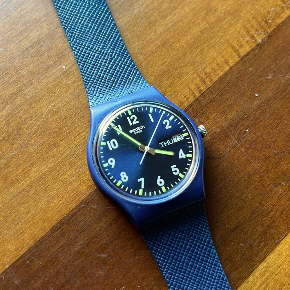 Swatch Navy Blue Smartwatch